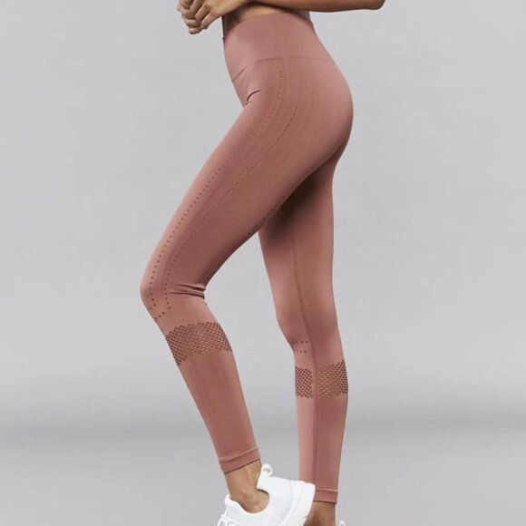 Varley Justin Workout Leggings Mocha Biscuit Small Workout Soft Yoga Running - Picture 3 of 9